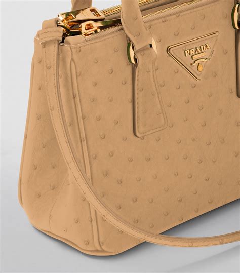 prada ostrich leather|prada galleria leather bag.